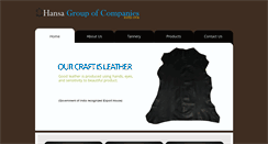 Desktop Screenshot of hansaleathers.com