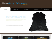 Tablet Screenshot of hansaleathers.com